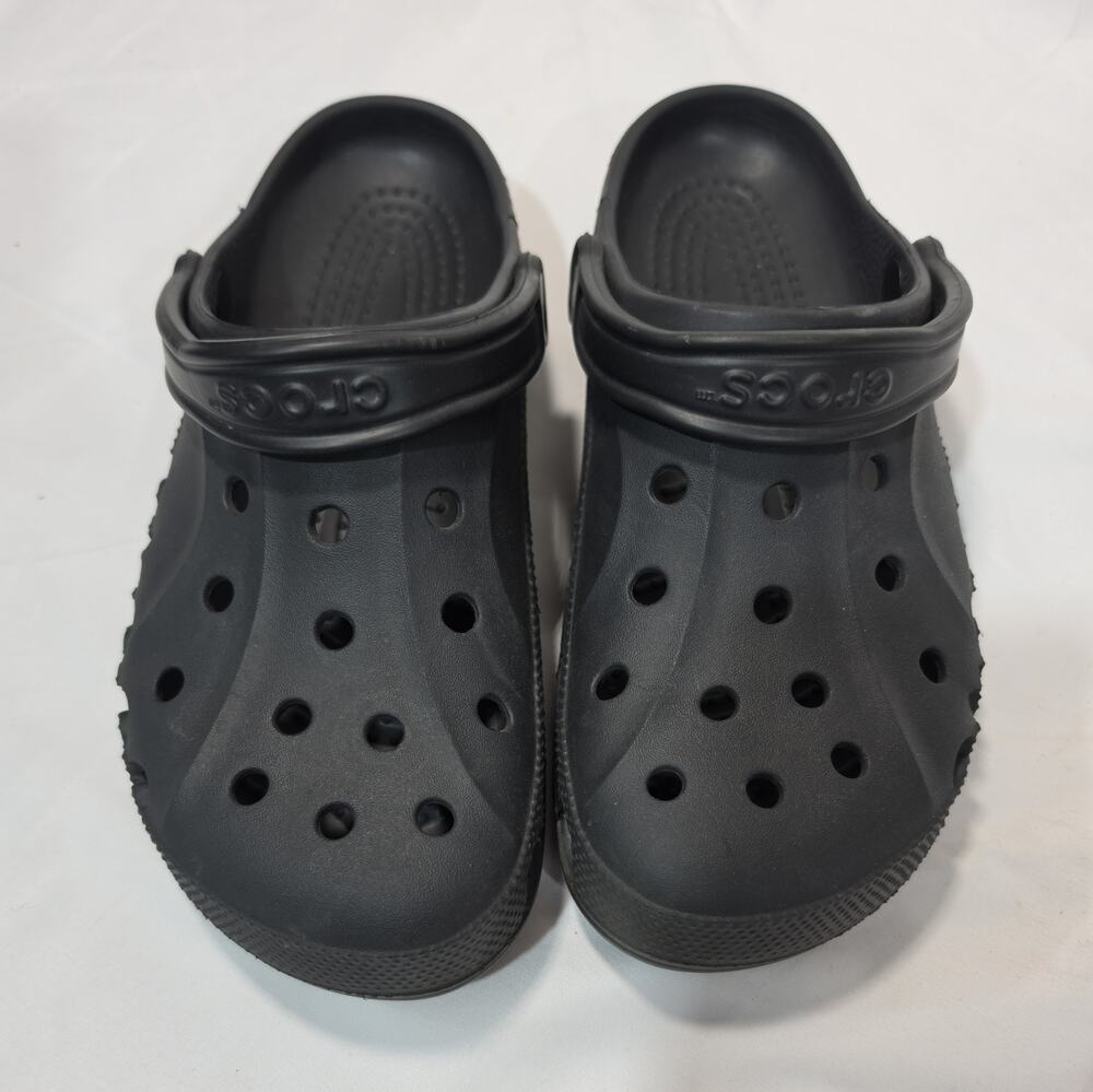 Crocs Baya Clogs Unisex Adult Women's 12 Men's 10 Black Excellent Condition B1